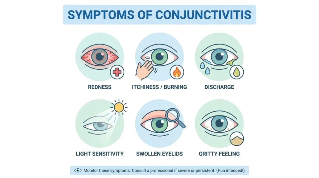 Symptoms of Conjunctivitis