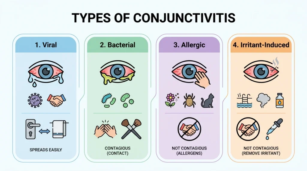 Types of conjunctivitis