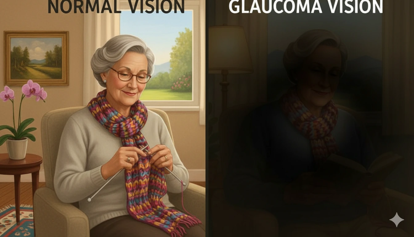 Glaucoma vs Normal Aging Eye
