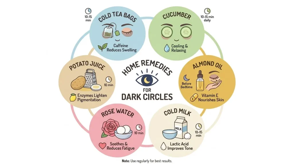 home remedies for dark circles